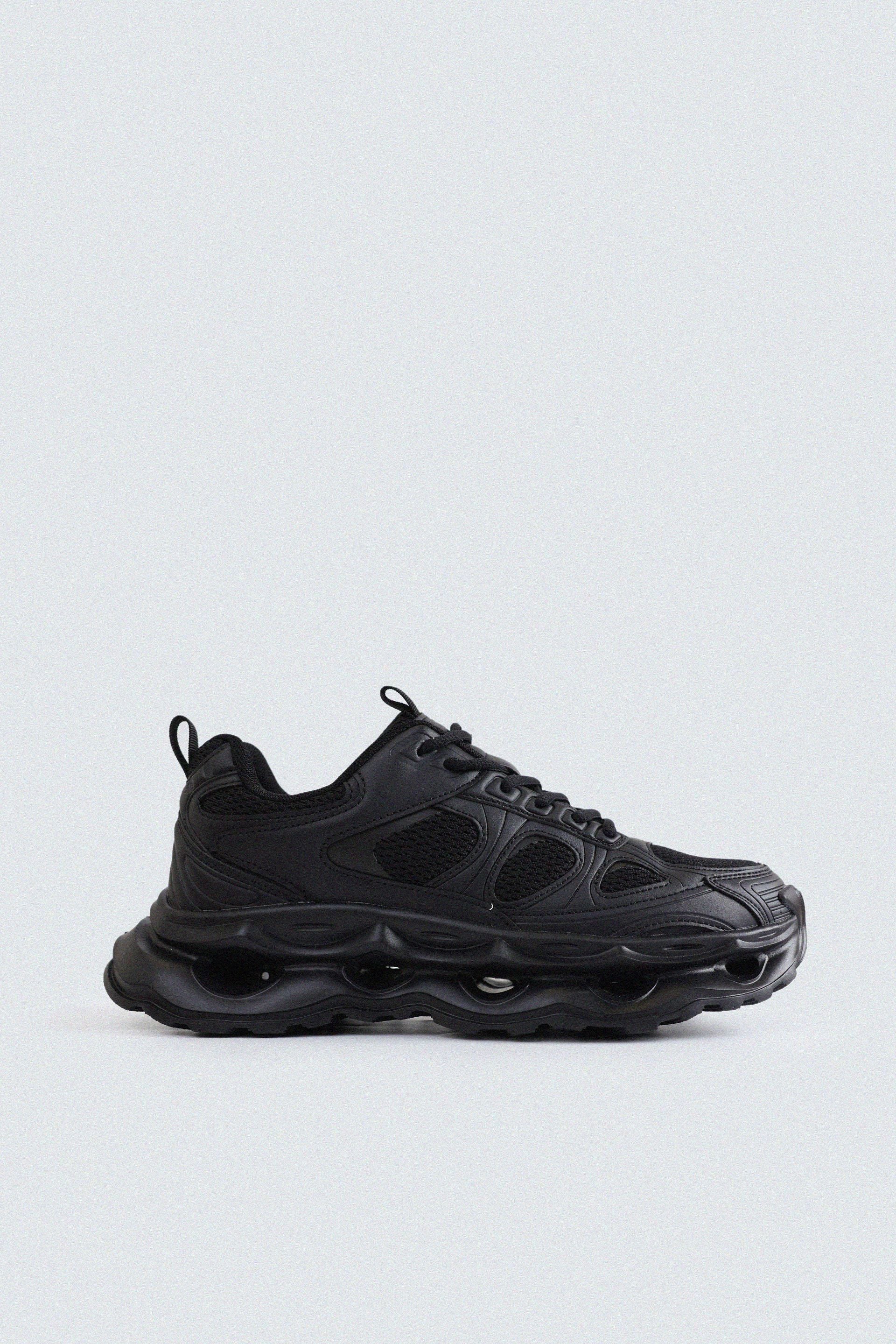 Multi-Piece Mesh Sneakers