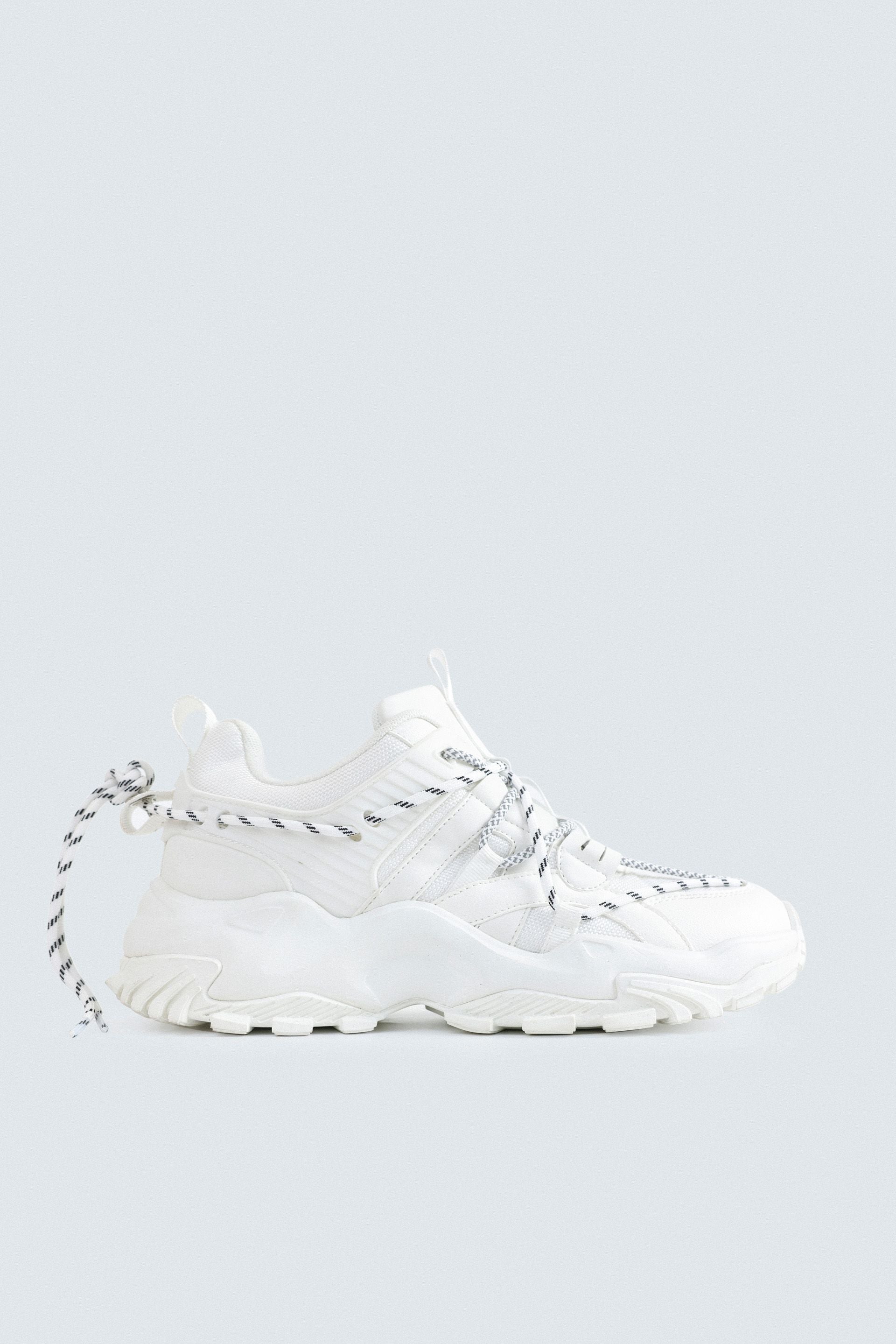 Multi-Piece Mesh Sneakers